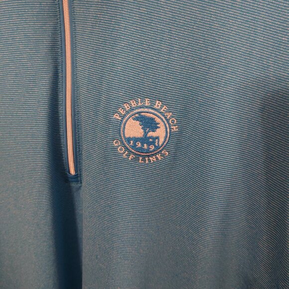 Cutter And Buck’s Pebble Beach Golf Polo 1/4 Zip Jersey Women’s XL NEVER WORN - Picture 2 of 5